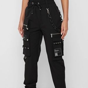 Black cargo pants